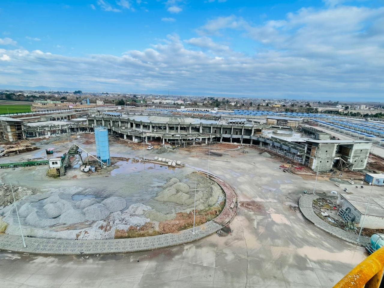 New General Bus Stand Peshawar aerial view