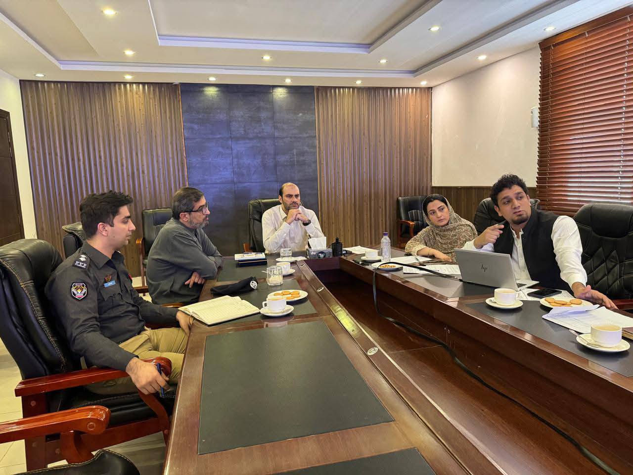 DG PDA meeting on security of Hayatabad