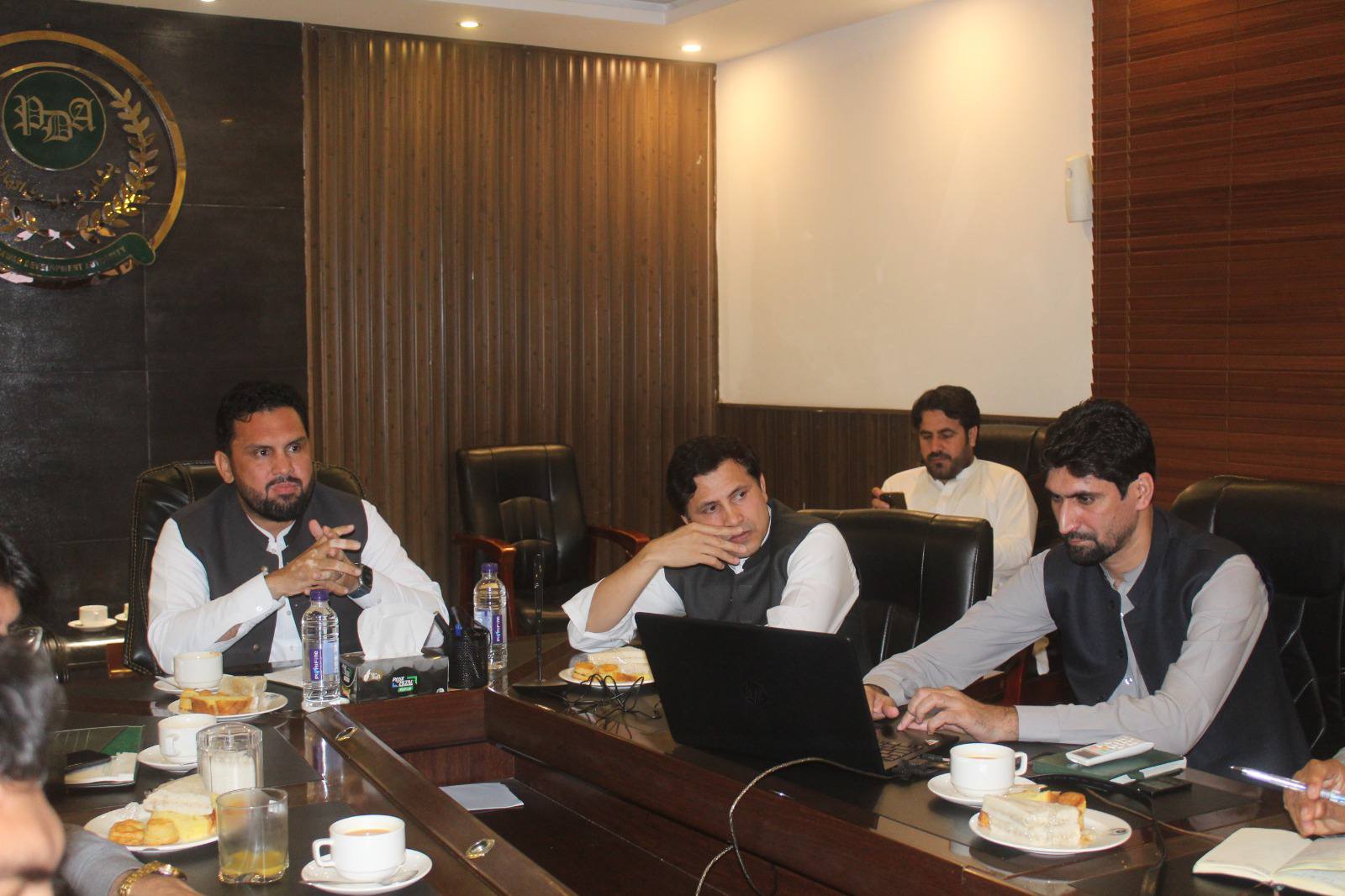 Briefing  of Different  ongoing Project of PDA to Minister LGE&RDD